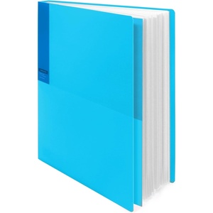 Kokuyo 40-Pocket Binder with Plastic Sleeves (Light Green), A4 Art Portfolio Folder with Clear Sheet Protectors. 80 Pages of Presentation Display Book. Japan Import (CTRA-C40LG)(Light Blue)