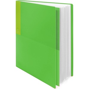 Kokuyo 40-Pocket Binder with Plastic Sleeves (Light Green), A4 Art Portfolio Folder with Clear Sheet Protectors. 80 Pages of Presentation Display Book. Japan Import (CTRA-C40LG)(Light Green)