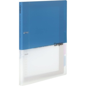 Kokuyo Campus 2-Ring Loose Leaf Binder, A4, 2 Holes, Up to 100 Sheets, Pink, Japan Import (RU-PP158P)(Blue)