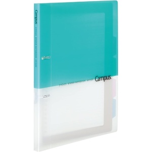 Kokuyo Campus 2-Ring Loose Leaf Binder, A4, 2 Holes, Up to 100 Sheets, Pink, Japan Import (RU-PP158P)(Light Blue)