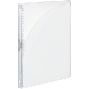 Kokuyo Campus Slide Binder, Adapt Slim, Double Pockets, B5, 26 Holes, Up to 65 Sheets, Pink, Japan Import (RU-AP711P)(Transparent)