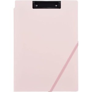 Kokuyo Clipboard Folder, Pink A4 Foldable Clipboard Folio with Clip. 360 Degree Binder Clipboard with Elastic Band, File Cover Work Folder Clipboards with Pen Slot (Joha-MC50P)(Classical Pink)