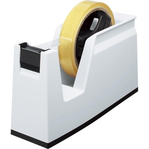 Kokuyo Desktop Tape Dispenser, Black, Non-Skid Tape Roll Dispenser Refillable Blade, Perfect for Office Home School (Tape not Included), 1 Dispenser/Pack, Japan Import (T-SM100D)(T-SM100W)