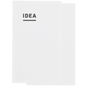 Kokuyo JIBUN_TECHO IDEA Notebook, A5 Slim Size(8.3″ x 4.9″), 3mm Grid Ruled, 40 Sheets, Thin Paper, Pack of 2, Japan Import (NI-JCA3)