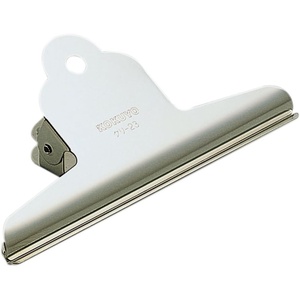 Kokuyo Large Metal Hinge Clip, 5.8 inches (147mm), Silver Bull Binder Paper Clip Clamp for Home Office School Pictures Photos, Japan Import (KURI-23)