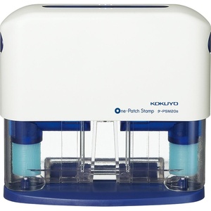 Kokuyo One-Patch Stamp, One Patch 2-Hole Reinforcer Sticker, 200 Stickers x 2-Pack, Blue, Japan Import (TA-PSM20B)