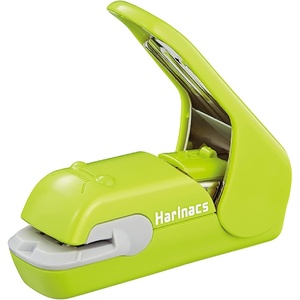 Kokuyo Stapleless Stapler, Harinacs Desktop & Handheld Staple-Free, Up to 5 Sheets No Staple Binding, Portable Compact Holeless Stapler, Red Pink, Japan Import (SLN-MPH105P)(Green)