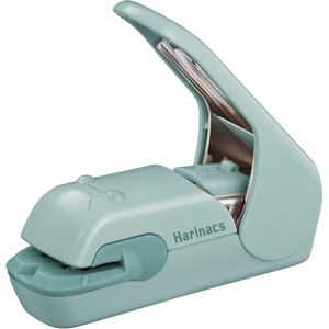 Kokuyo Stapleless Stapler, Harinacs Desktop & Handheld Staple-Free, Up to 5 Sheets No Staple Binding, Portable Compact Holeless Stapler, Red Pink, Japan Import (SLN-MPH105P)(Green Blue)