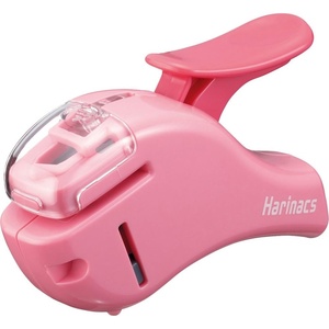 Kokuyo Stapleless Stapler, Harinacs Handheld Staple-Free, Up to 5 Sheets No Staple Binding, Portable Holeless Compact Alpha, Black, Japan Import (SLN-MSH305DB)(Pink)