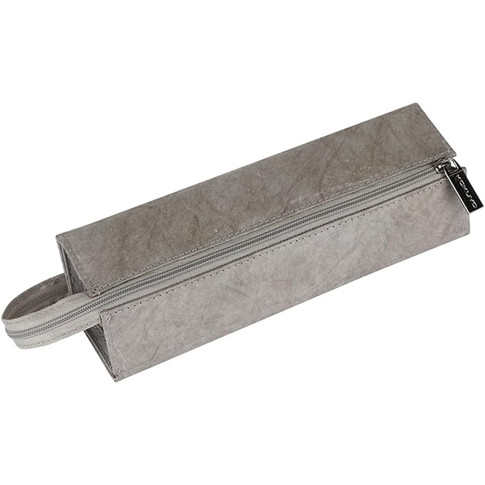 image:imageKOKUYO Square Pencil Holder Waterresistant Tearproof Lightweight Storage Box Durable Synthetic Paper Material Stationery Organizer for Desk GreyGrey