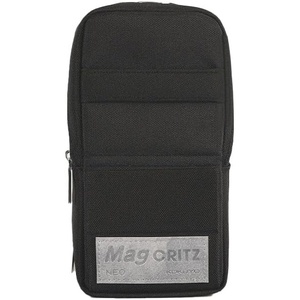 KOKUYO Pencil Case Pouch, Standing Pen Pouch Bag, Foldable Magnetic Stand up Phone Pencil Holder Organizer, Large Capacity Portable Pencil Box for Office, Home & College Use. (Mag Critz Neo – Black)(Black)