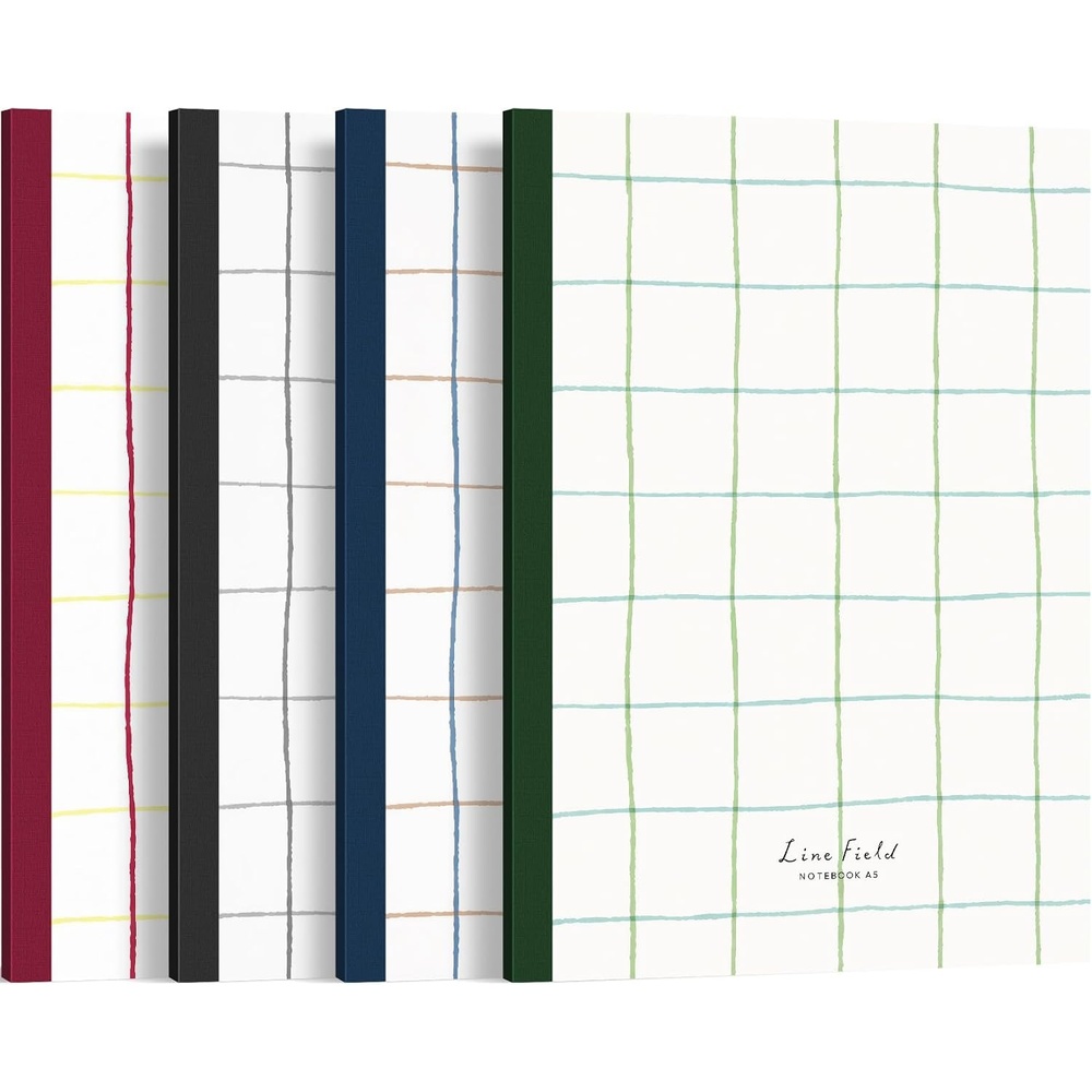 image:imageKOKUYO Composition Graph Notebook 4 Pack A5 Campus 5x5 Grid Notebooks 40 Perforated Sheets Notebook for School Comp Book for Journal Planner Drawing Perfect for Women Study Note TakingSquare