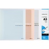 image:imageKOKUYO 3 Pack Notebook Binders Campus A5 Refillable Notebook Up to 100 Sheets Capacity 60 Sheets in 8mm Ruled Loose Leaf Paper Light Color Set